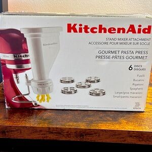 KitchenAid Pasta Press Attachment - White and Red